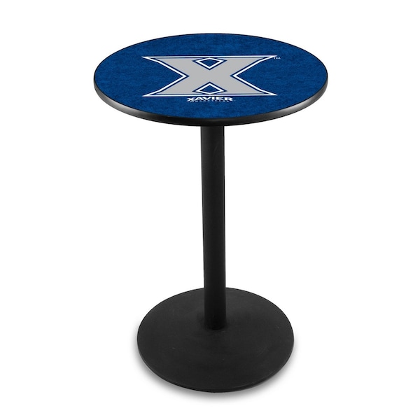 42" Blk Wrinkle Xavier Pub Table